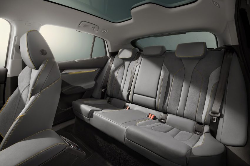 2022 Skoda Enyaq Coupe iV - Interior, Rear Seats Wallpaper 850x567 #13