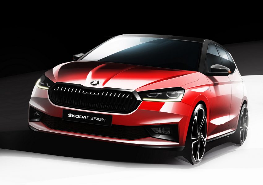 2022 Skoda Fabia Monte Carlo - Design Sketch Wallpaper 850x601 #22