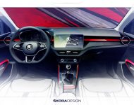 2022 Skoda Fabia Monte Carlo - Design Sketch Wallpaper 190x150