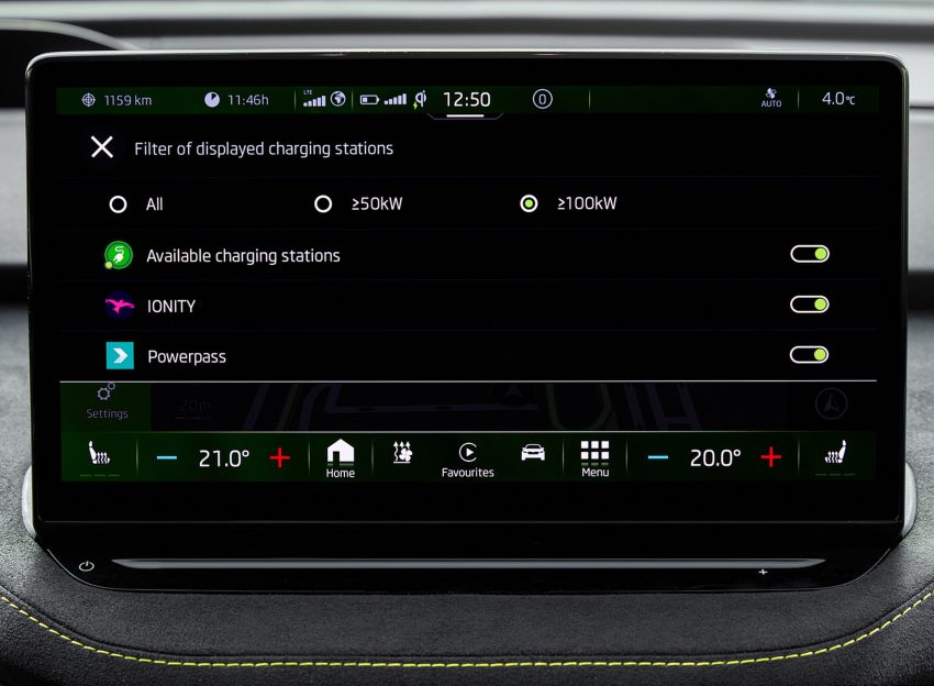 2022 Škoda ENYAQ Coupe RS iV - Central Console Wallpaper 850x624 #121