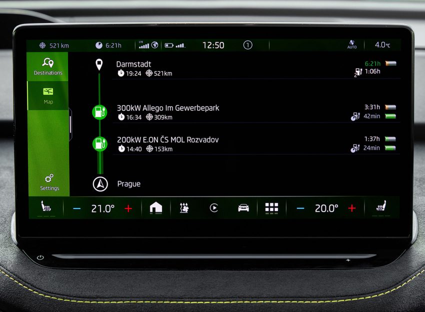 2022 Škoda ENYAQ Coupe RS iV - Central Console Wallpaper 850x624 #127