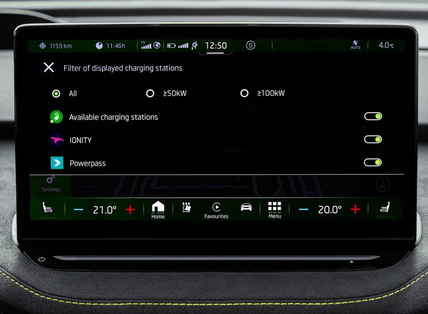 2022 Škoda ENYAQ Coupe RS iV - Central Console Wallpaper 850x624 #120