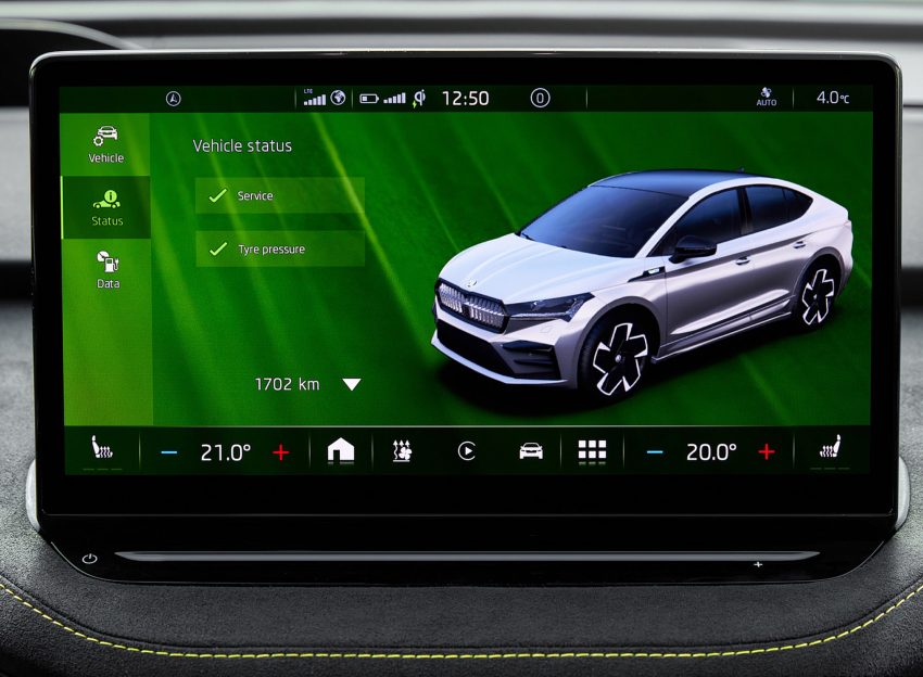2022 Škoda ENYAQ Coupe RS iV - Central Console Wallpaper 850x624 #119