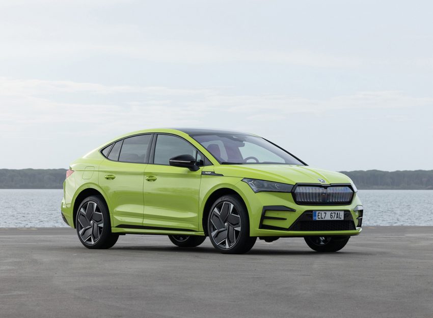 2022 Škoda ENYAQ Coupe RS iV - Front Three-Quarter Wallpaper 850x624 #60