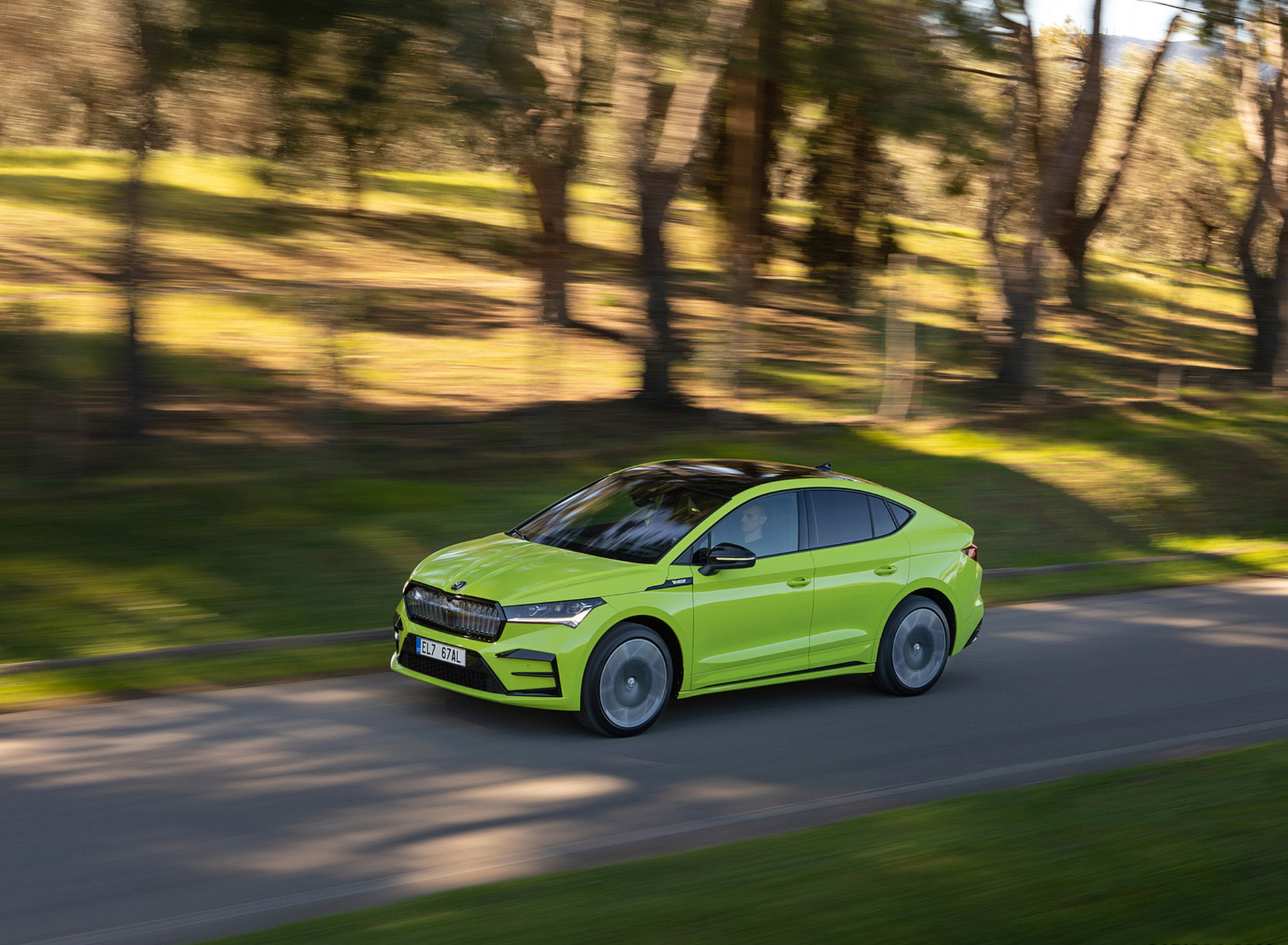 Download 2022 Škoda ENYAQ Coupe RS iV - Front Three-Quarter HD Wallpaper 1920x1409 #34