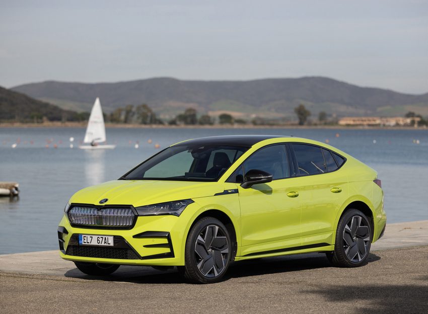 2022 Škoda ENYAQ Coupe RS iV - Front Three-Quarter Wallpaper 850x624 #87
