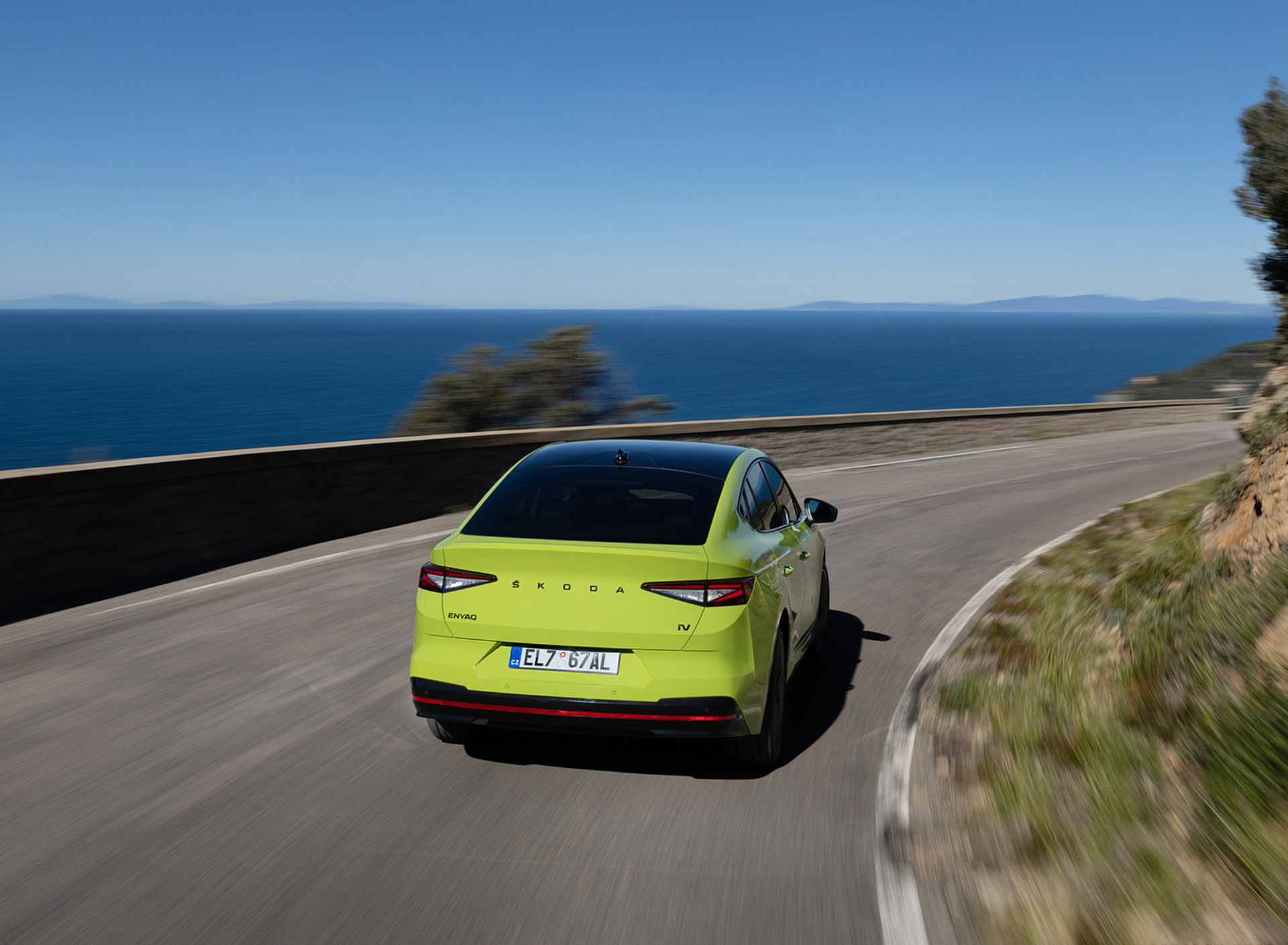 Download 2022 Škoda ENYAQ Coupe RS iV - Rear HD Wallpaper 1920x1409 #47