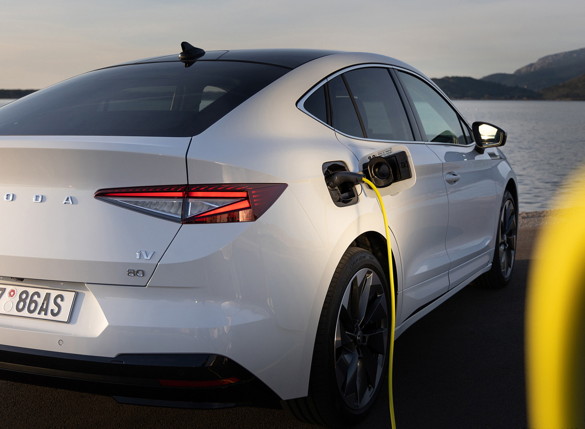 Download 2022 Škoda ENYAQ Coupe iV - Charging Connector HD Wallpaper 1920x1409 #66