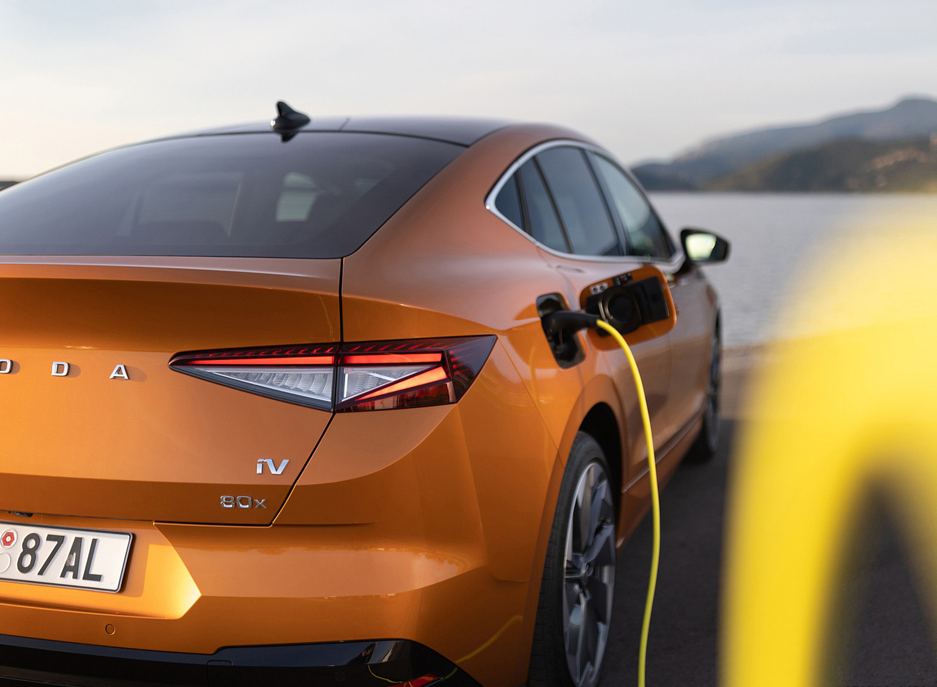 Download 2022 Škoda ENYAQ Coupe iV - Charging Connector HD Wallpaper 1920x1409 #144