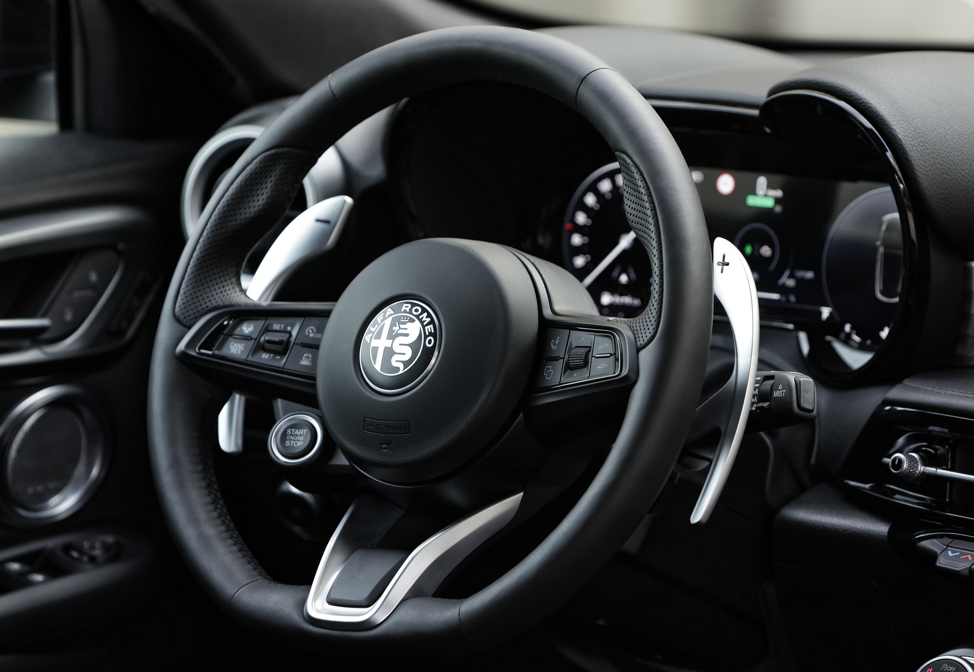 Download 2023 Alfa Romeo Tonale Veloce - Interior, Steering Wheel HD Wallpaper 1920x1325 #32