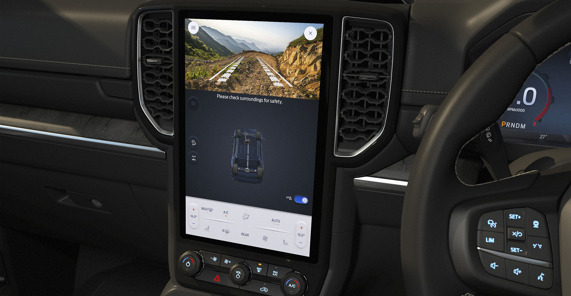 Download 2023 Ford Everest Platinum - Interior, Detail HD Wallpaper 1920x998 #19