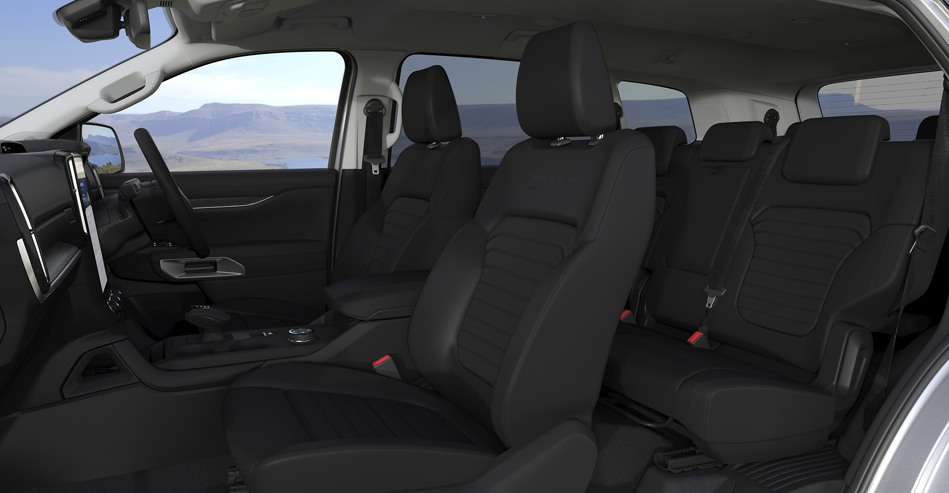 Download 2023 Ford Everest Sport - Interior, Seats HD Wallpaper 1920x998 #11