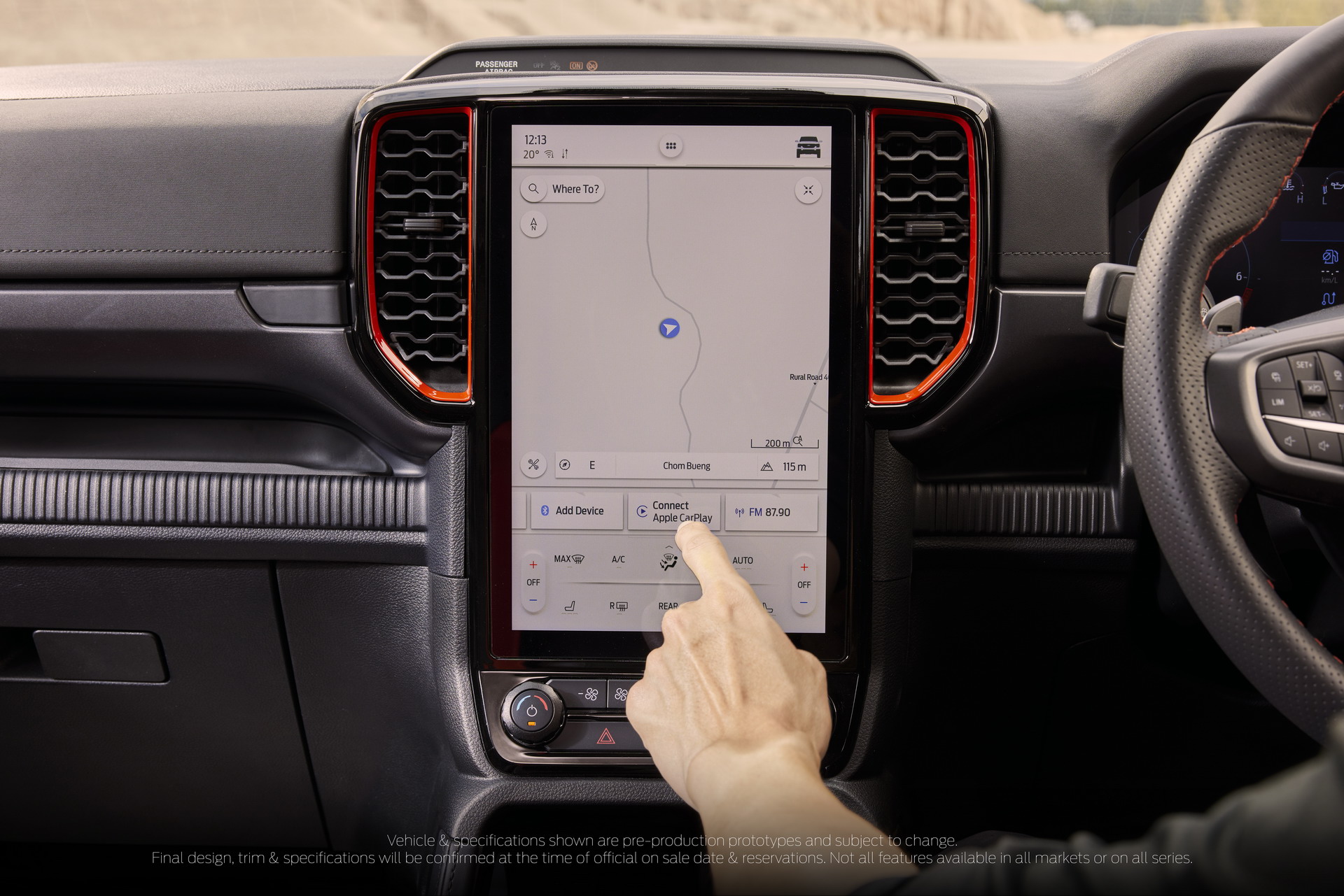 Download 2023 Ford Ranger Raptor - Central Console HD Wallpaper 1920x1281 #46