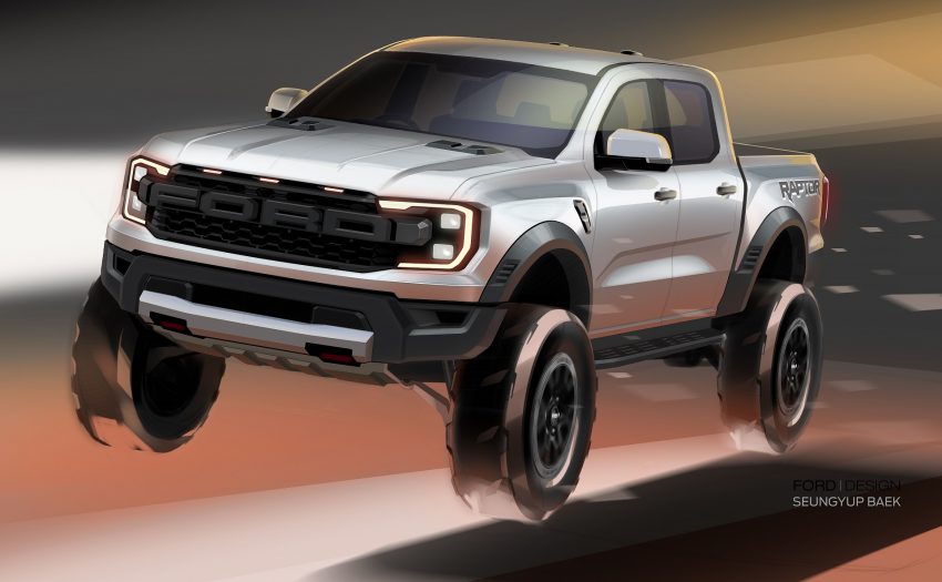 2023 Ford Ranger Raptor - Design Sketch Wallpaper 850x525 #63
