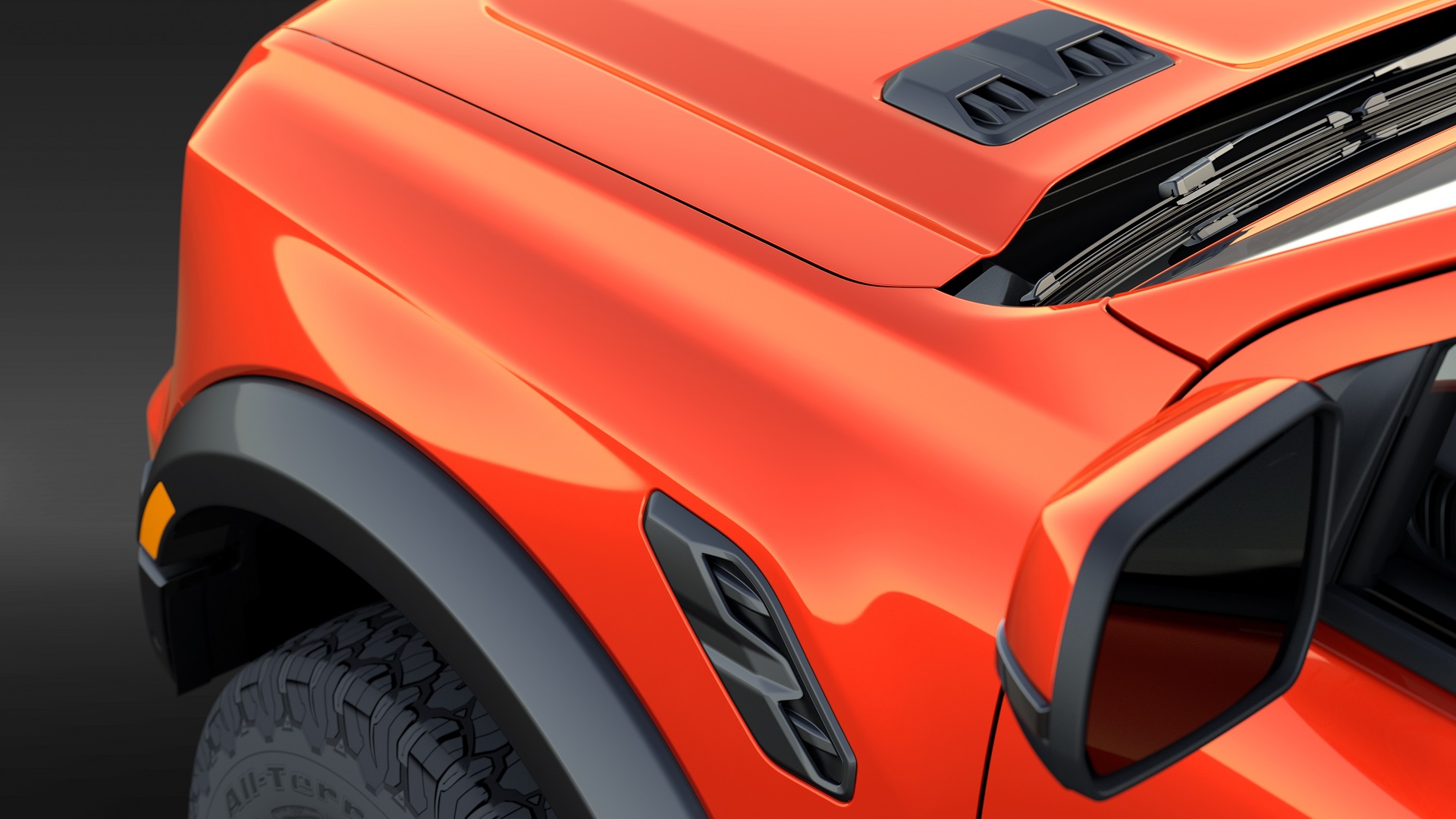 Download 2023 Ford Ranger Raptor - Design Sketch HD Wallpaper 1920x1080 #64