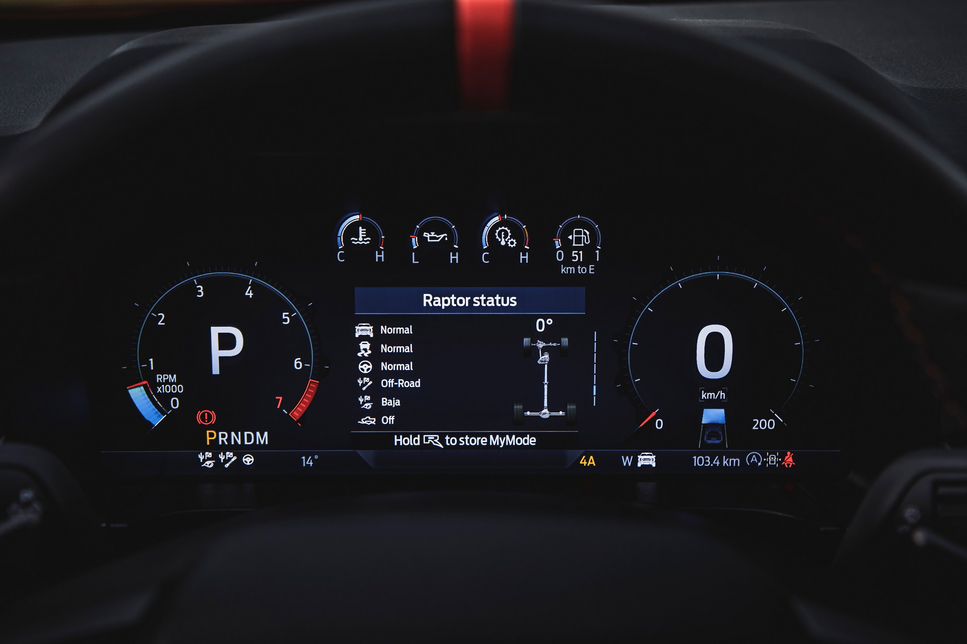 Download 2023 Ford Ranger Raptor - Digital Instrument Cluster HD Wallpaper 1920x1280 #53