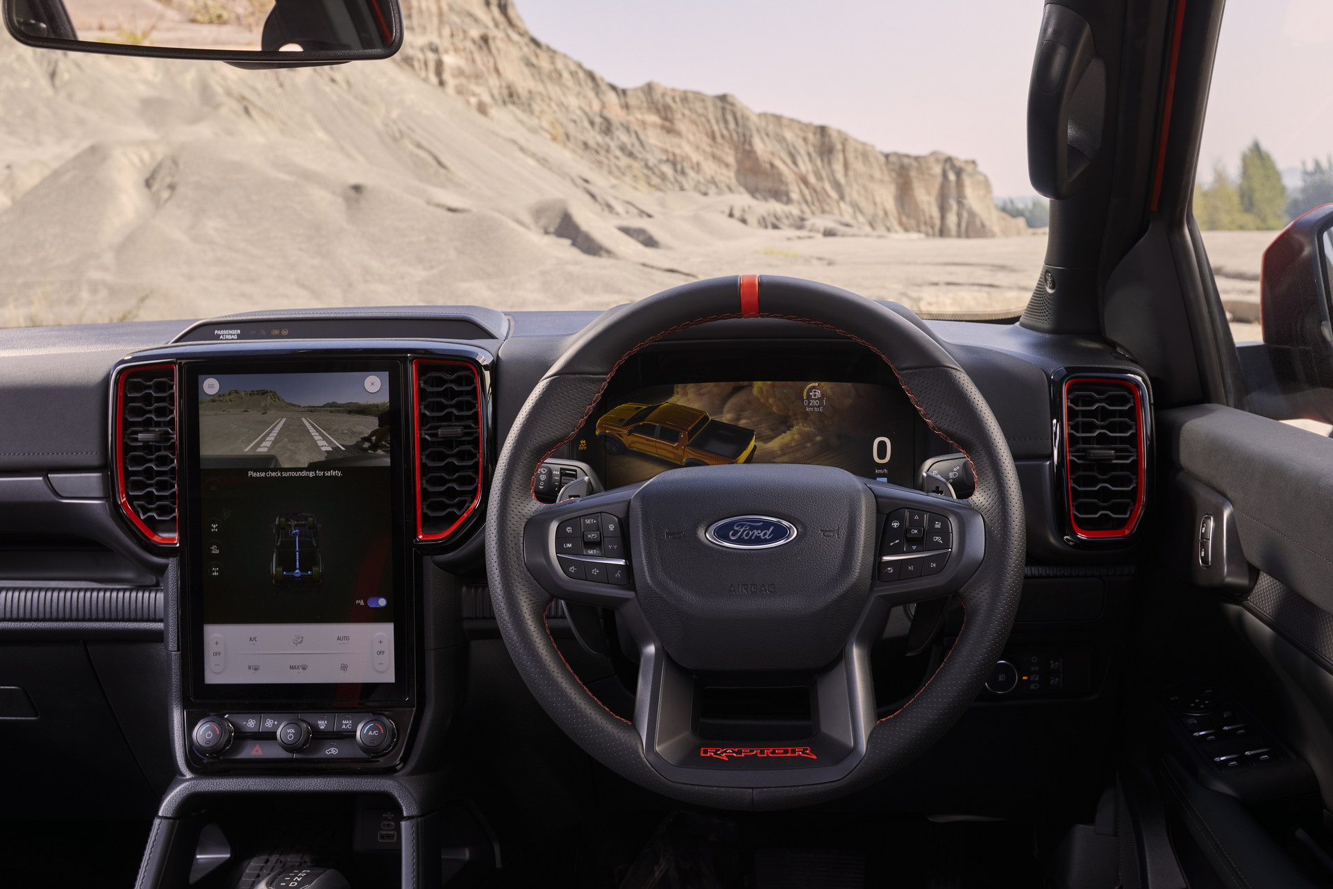 Download 2023 Ford Ranger Raptor - Interior, Cockpit HD Wallpaper 1920x1281 #40