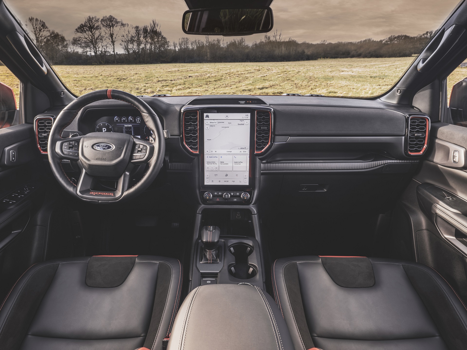 Download 2023 Ford Ranger Raptor - Interior, Cockpit HD Wallpaper 1920x1440 #41