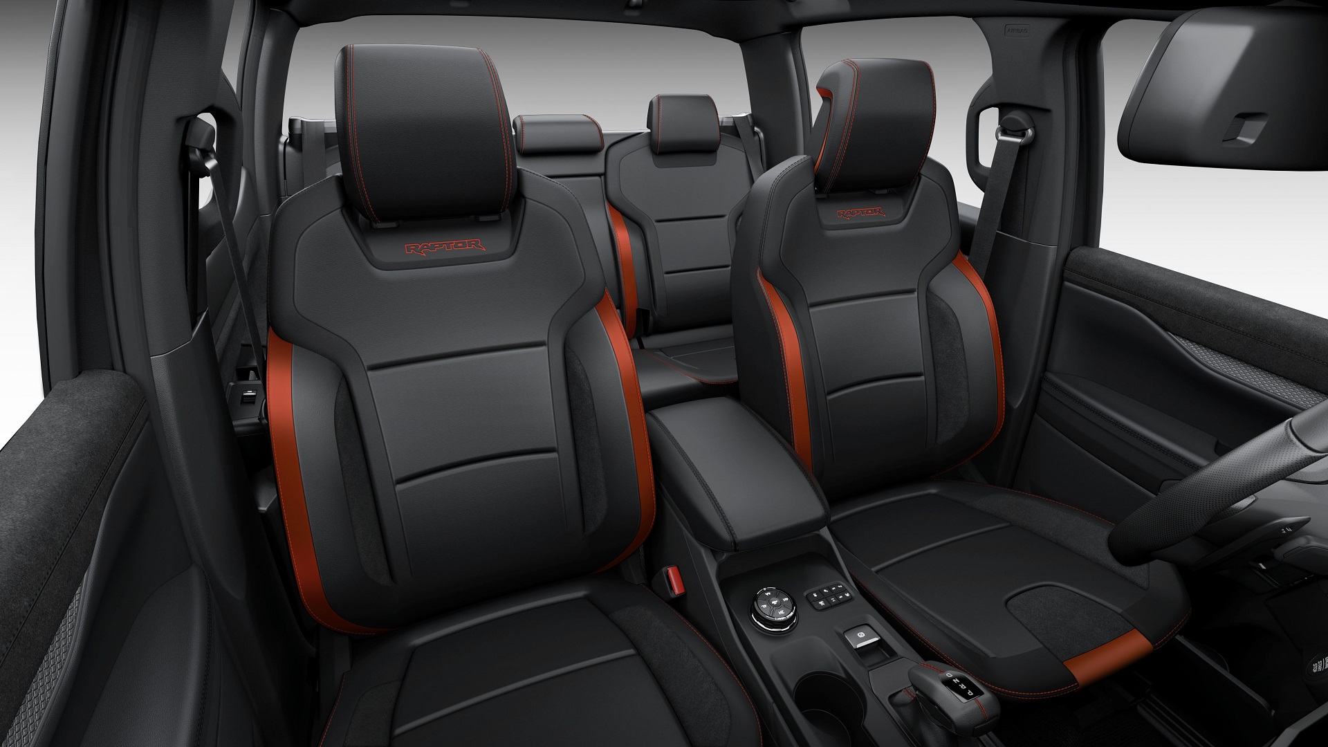 Download 2023 Ford Ranger Raptor - Interior, Front Seats HD Wallpaper 1920x1080 #43