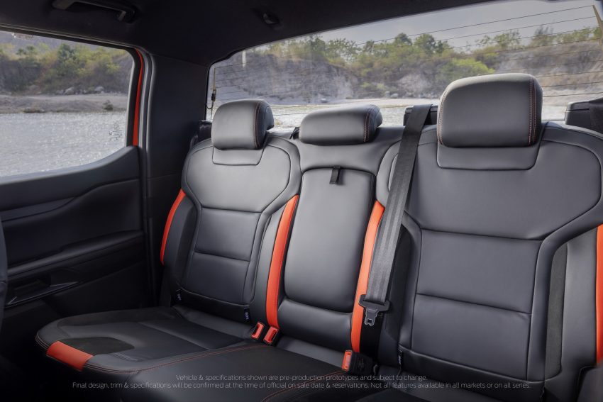 2023 Ford Ranger Raptor - Interior, Rear Seats Wallpaper 850x567 #57
