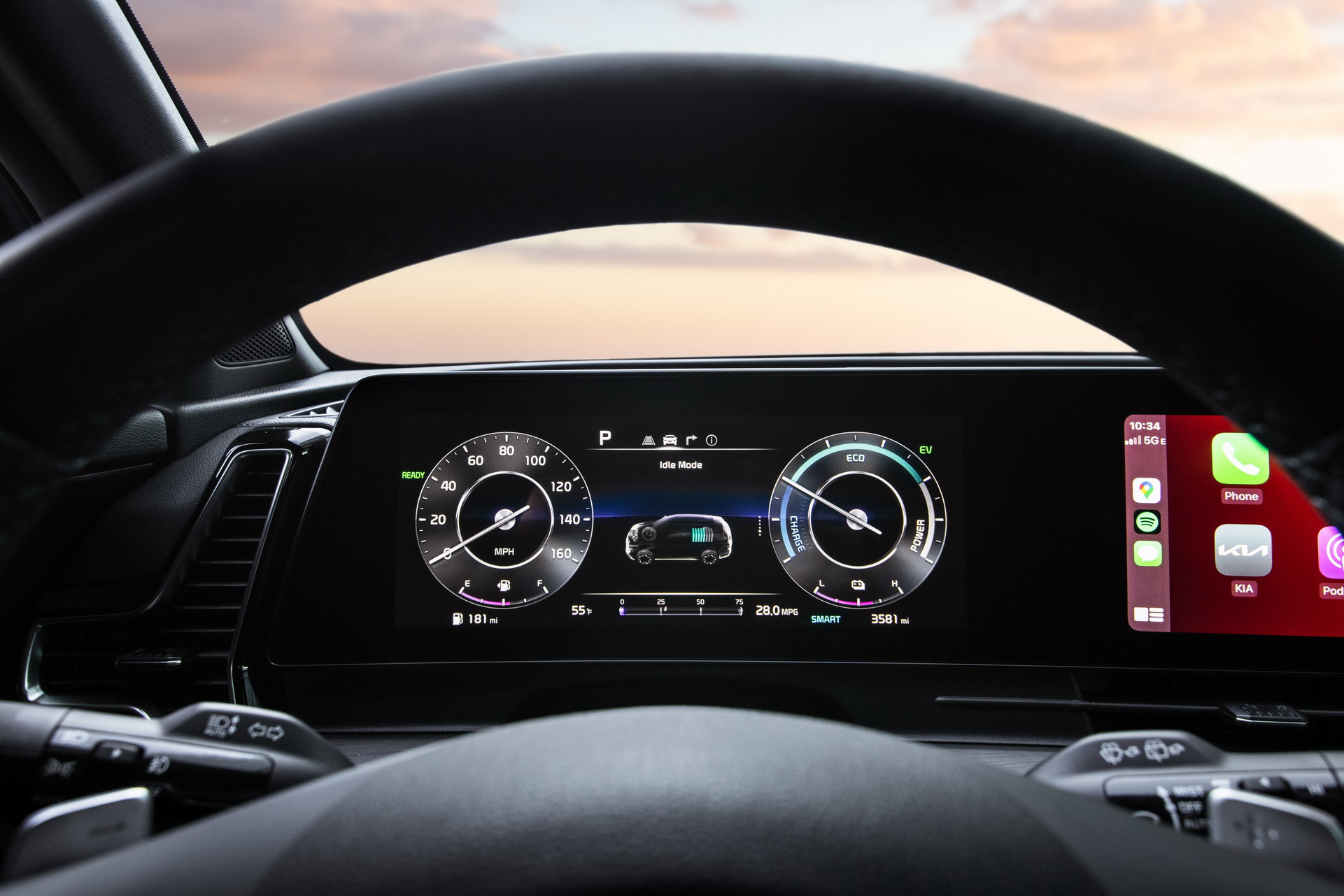 Download 2023 Kia Sportage PHEV - Digital Instrument Cluster HD Wallpaper 1921x1281 #26
