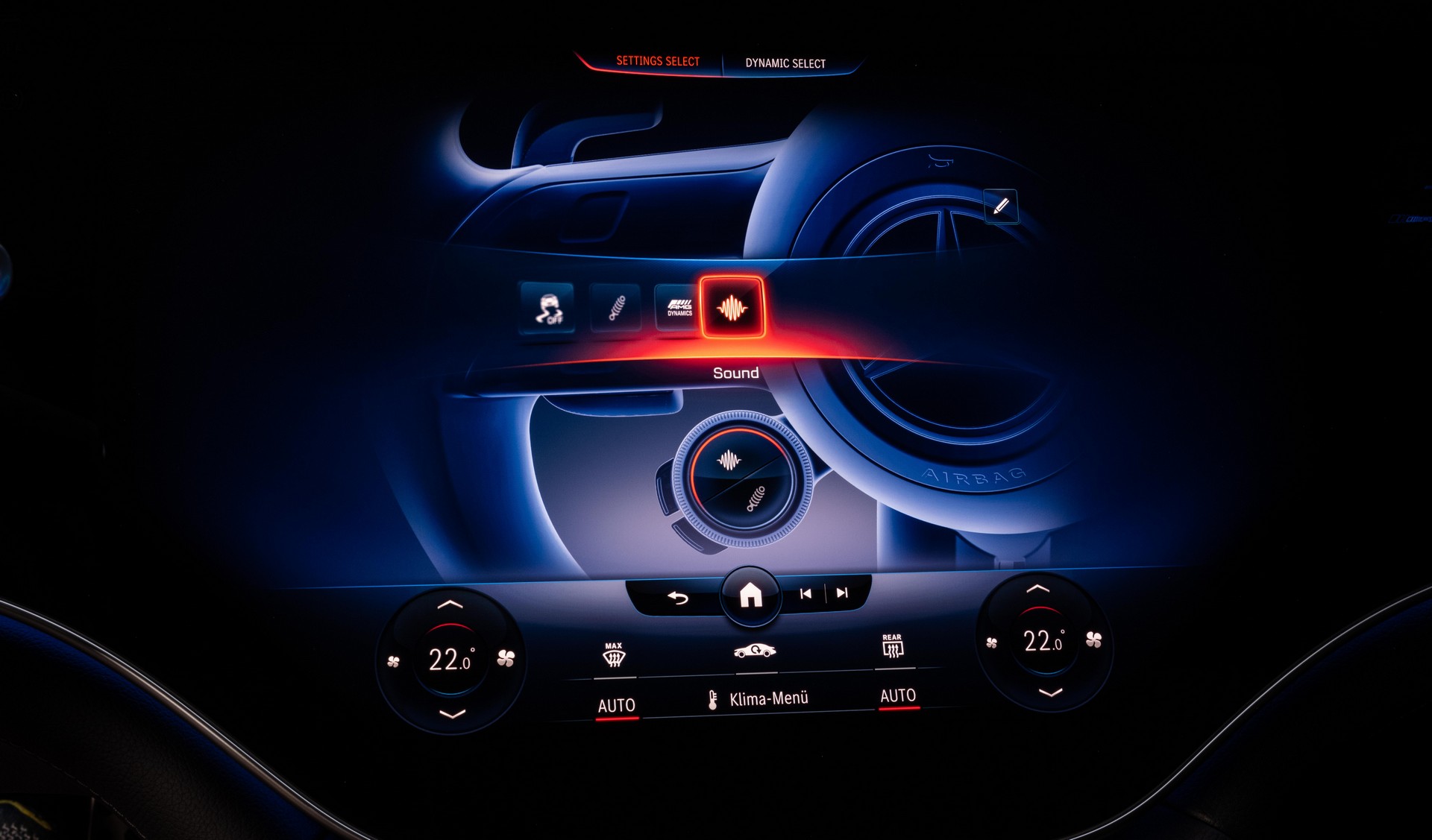 Download 2023 Mercedes-AMG EQE 53 4Matic+ - Central Console HD Wallpaper 1920x1127 #133