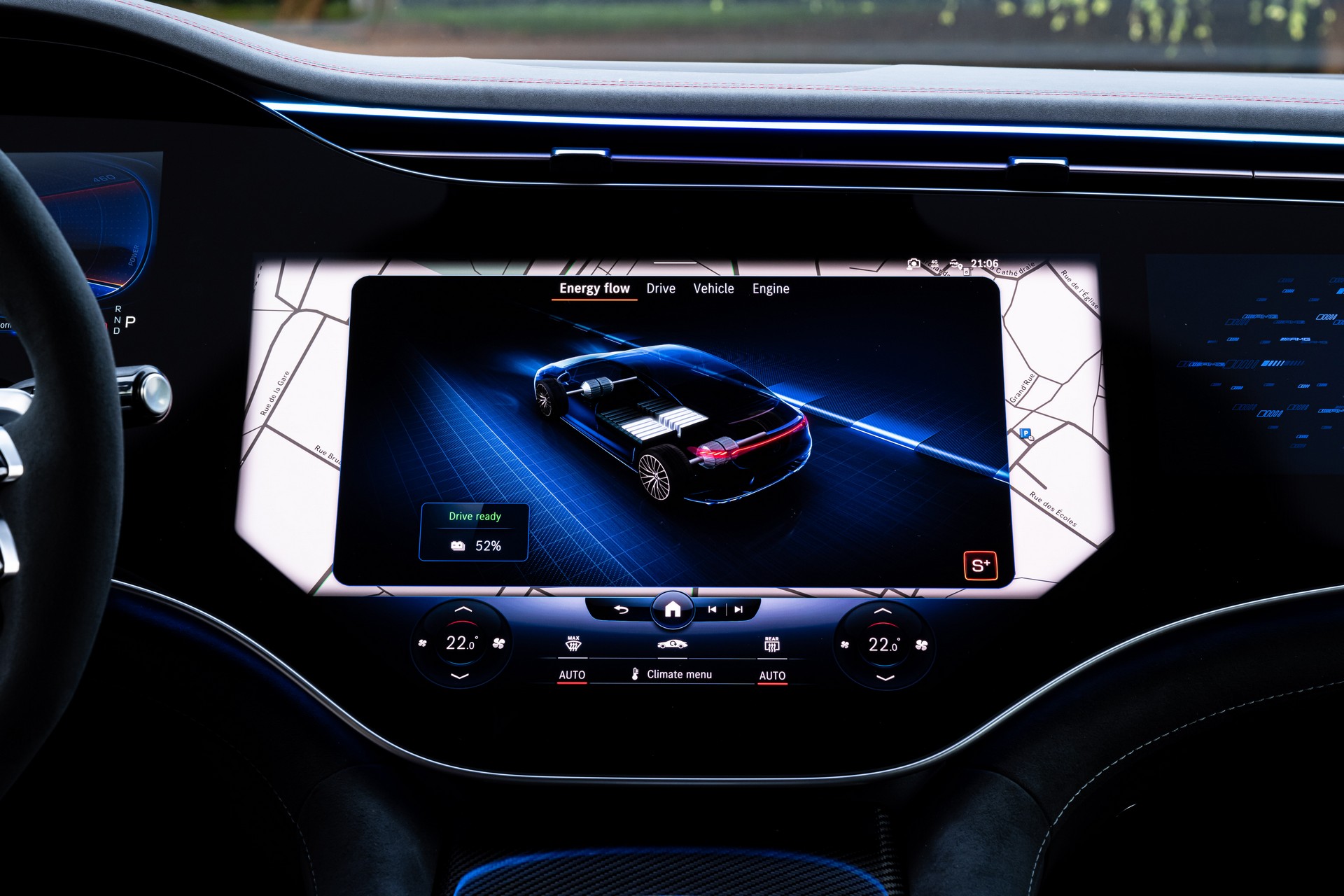 Download 2023 Mercedes-AMG EQE 53 4Matic+ - Central Console HD Wallpaper 1920x1280 #55