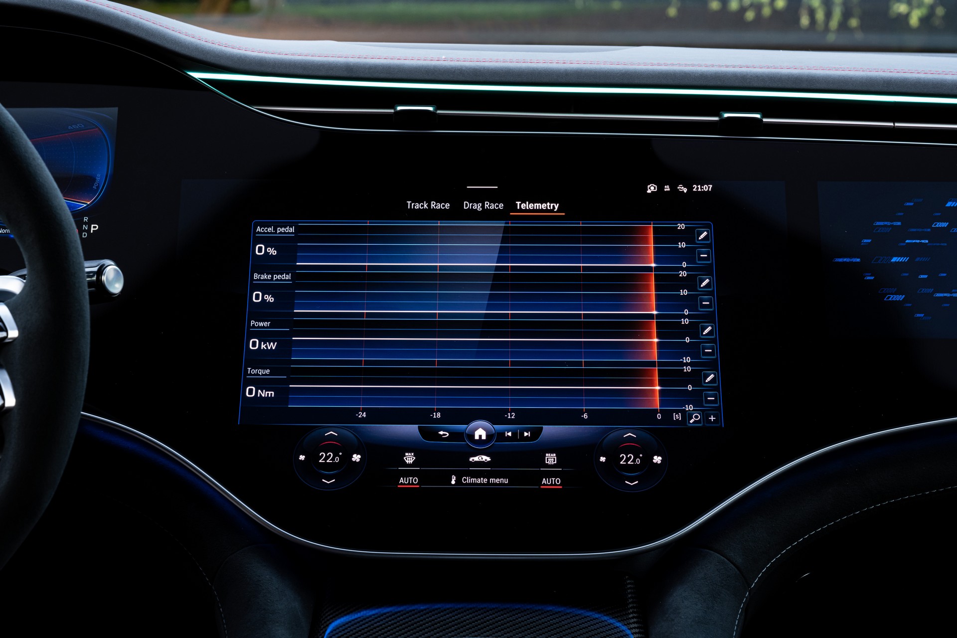 Download 2023 Mercedes-AMG EQE 53 4Matic+ - Central Console HD Wallpaper 1920x1280 #56