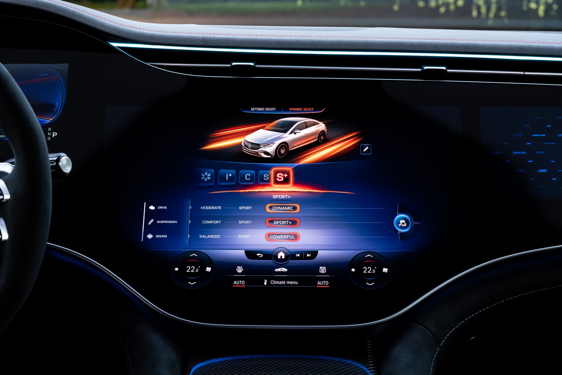 Download 2023 Mercedes-AMG EQE 53 4Matic+ - Central Console HD Wallpaper 1920x1280 #57