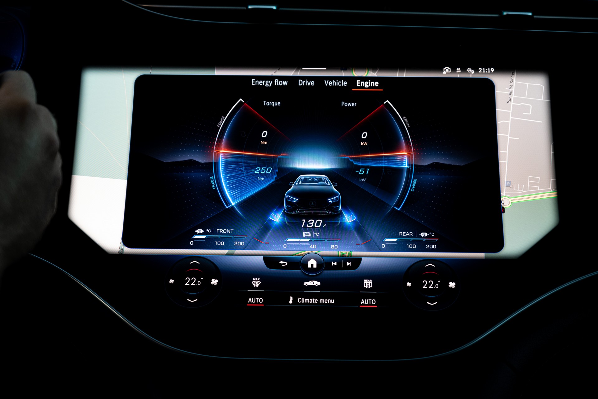 Download 2023 Mercedes-AMG EQE 53 4Matic+ - Central Console HD Wallpaper 1920x1280 #63