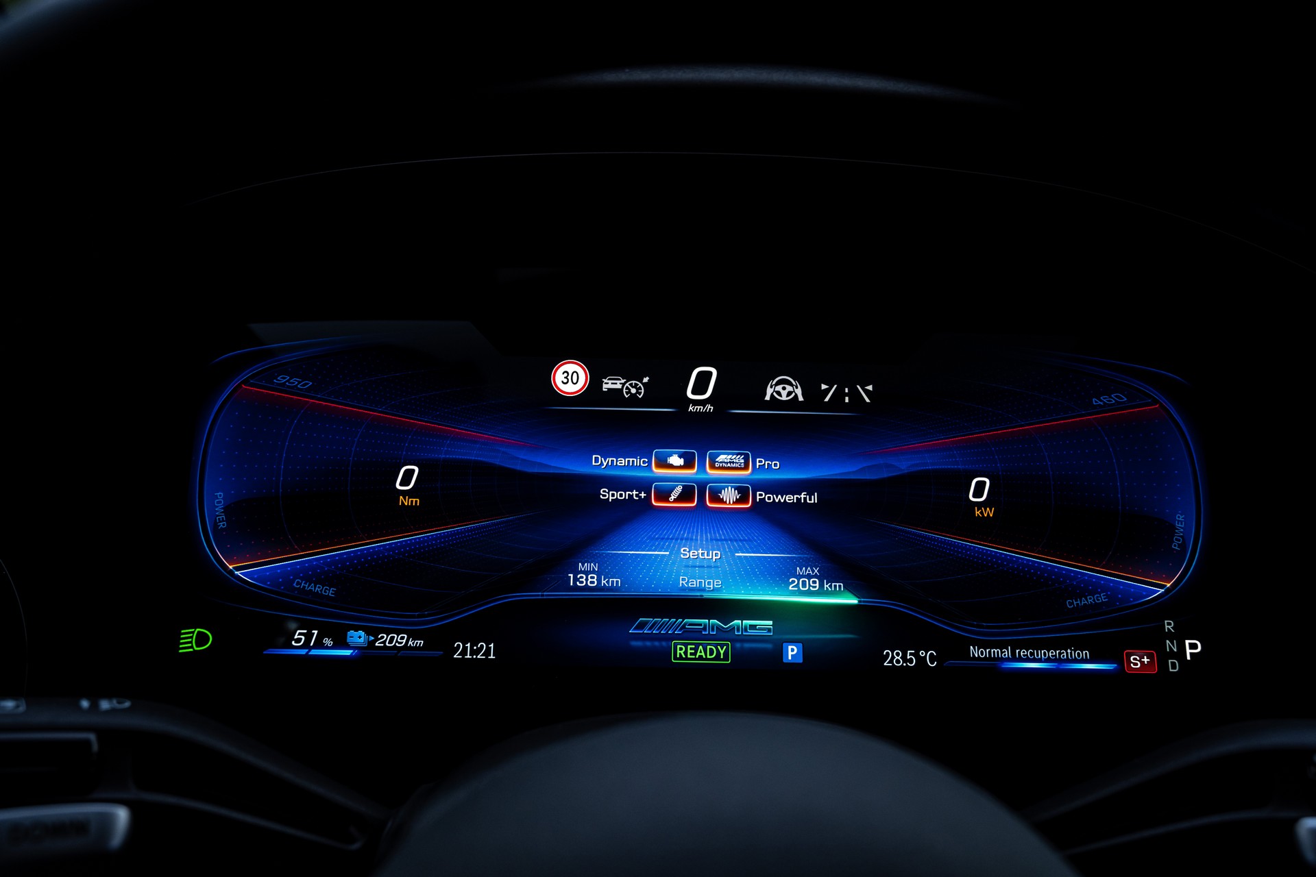 Download 2023 Mercedes-AMG EQE 53 4Matic+ - Digital Instrument Cluster HD Wallpaper 1920x1280 #50