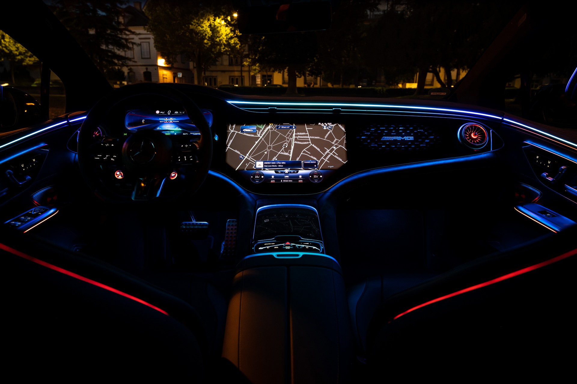 Download 2023 Mercedes-AMG EQE 53 4Matic+ - Interior, Cockpit HD Wallpaper 1920x1280 #43