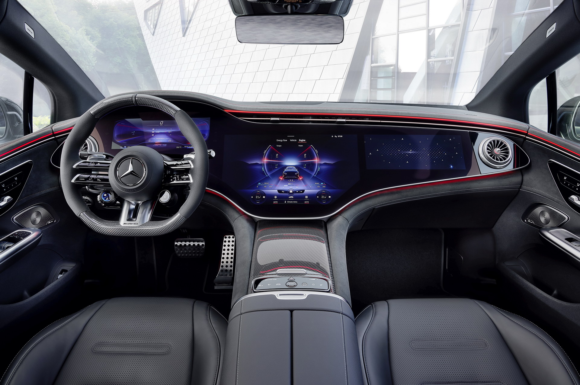 Download 2023 Mercedes-AMG EQE 53 4Matic+ - Interior, Cockpit HD Wallpaper 1921x1275 #174