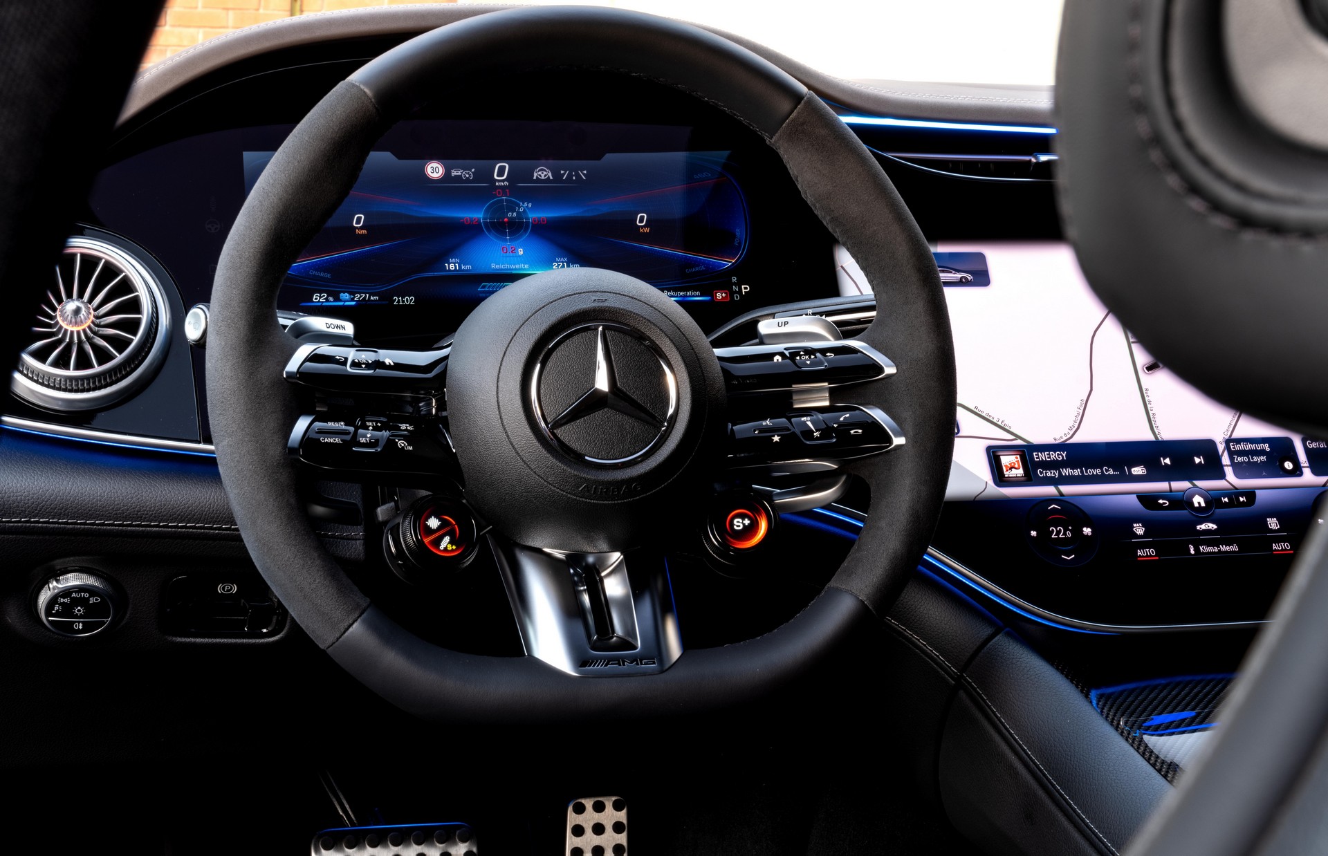 Download 2023 Mercedes-AMG EQE 53 4Matic+ - Interior, Steering Wheel HD Wallpaper 1920x1238 #121