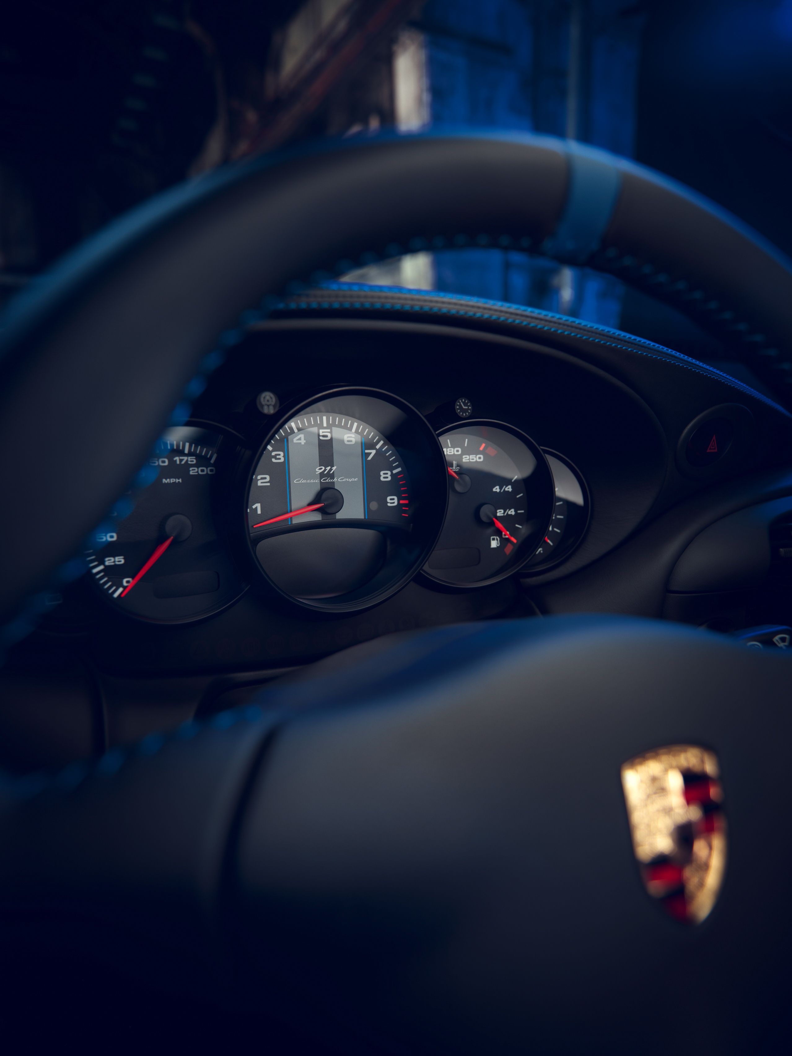 Download 022 Porsche 911 Classic Club Coupe - Interior, Steering Wheel HD Phone Wallpaper 2557x3409 #20