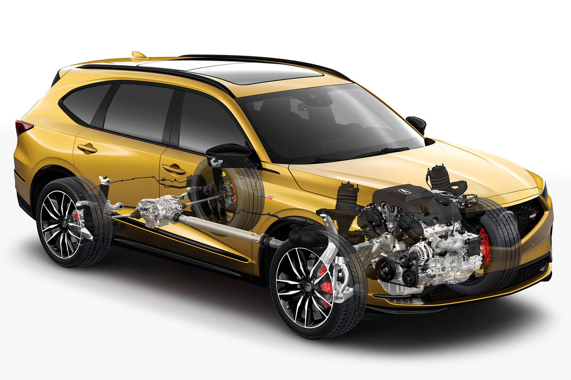 Download 2022 Acura MDX Type S - Powertrain and Air Suspension HD Wallpaper 1921x1280 #36