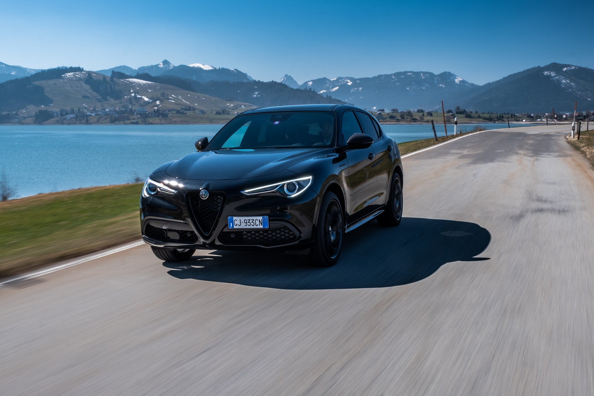 Download 2022 Alfa Romeo Stelvio Estrema - Front HD Wallpaper 1920x1280 #1