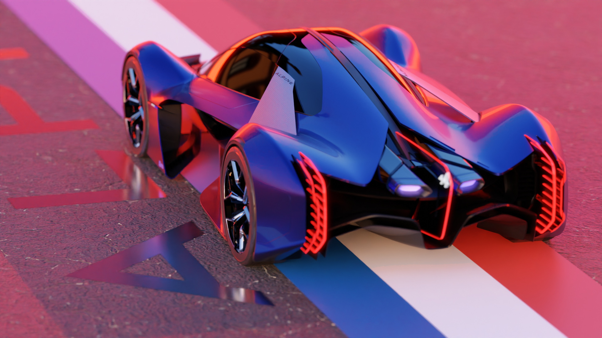 Download 2022 Alpine A4810 by IED Concept - Design Sketch HD Wallpaper 1920x1080 #22