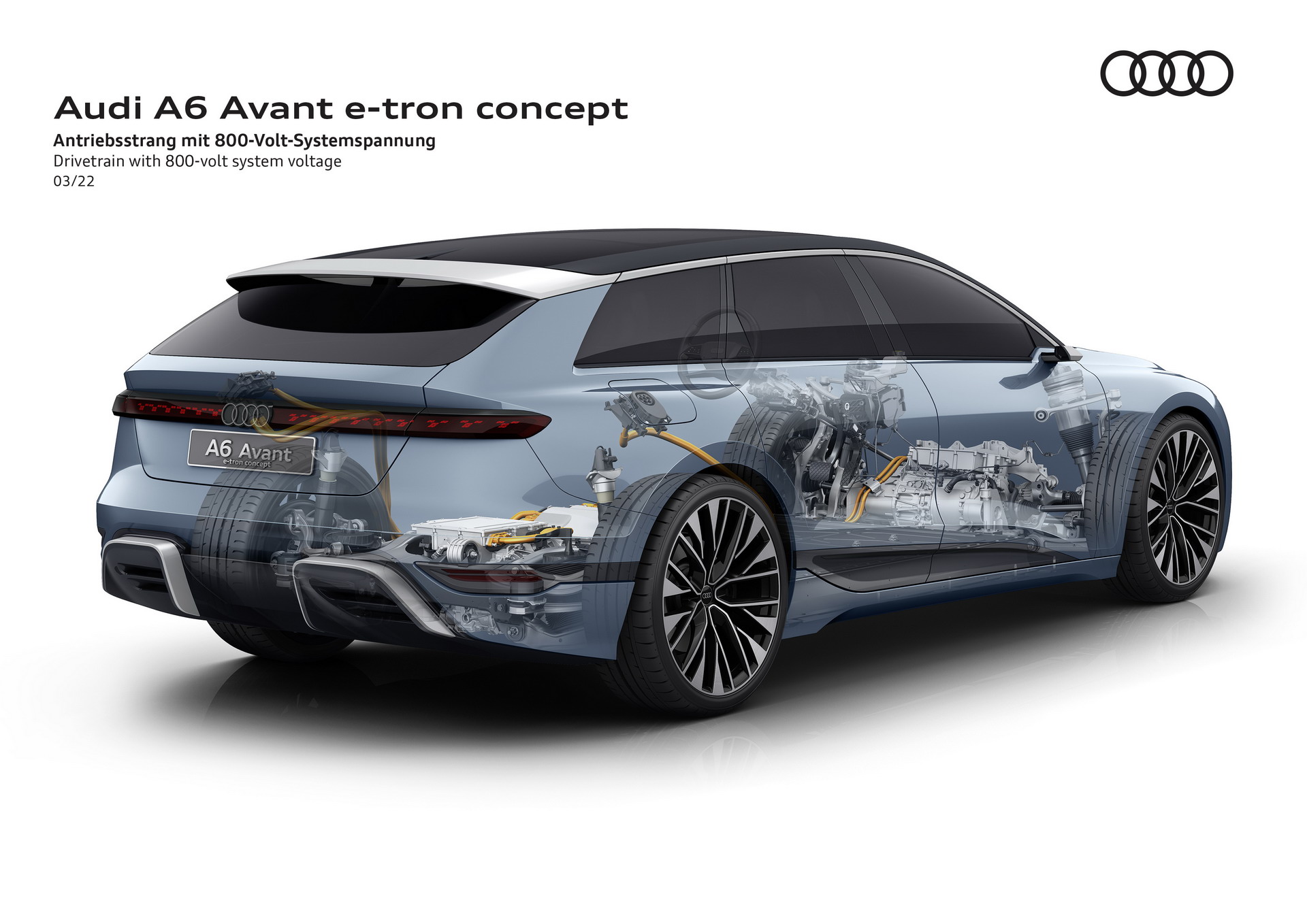 Download 2022 Audi A6 Avant e-tron Concept - Drivetrain with 800-volt system voltage HD Wallpaper 1920x1358 #69