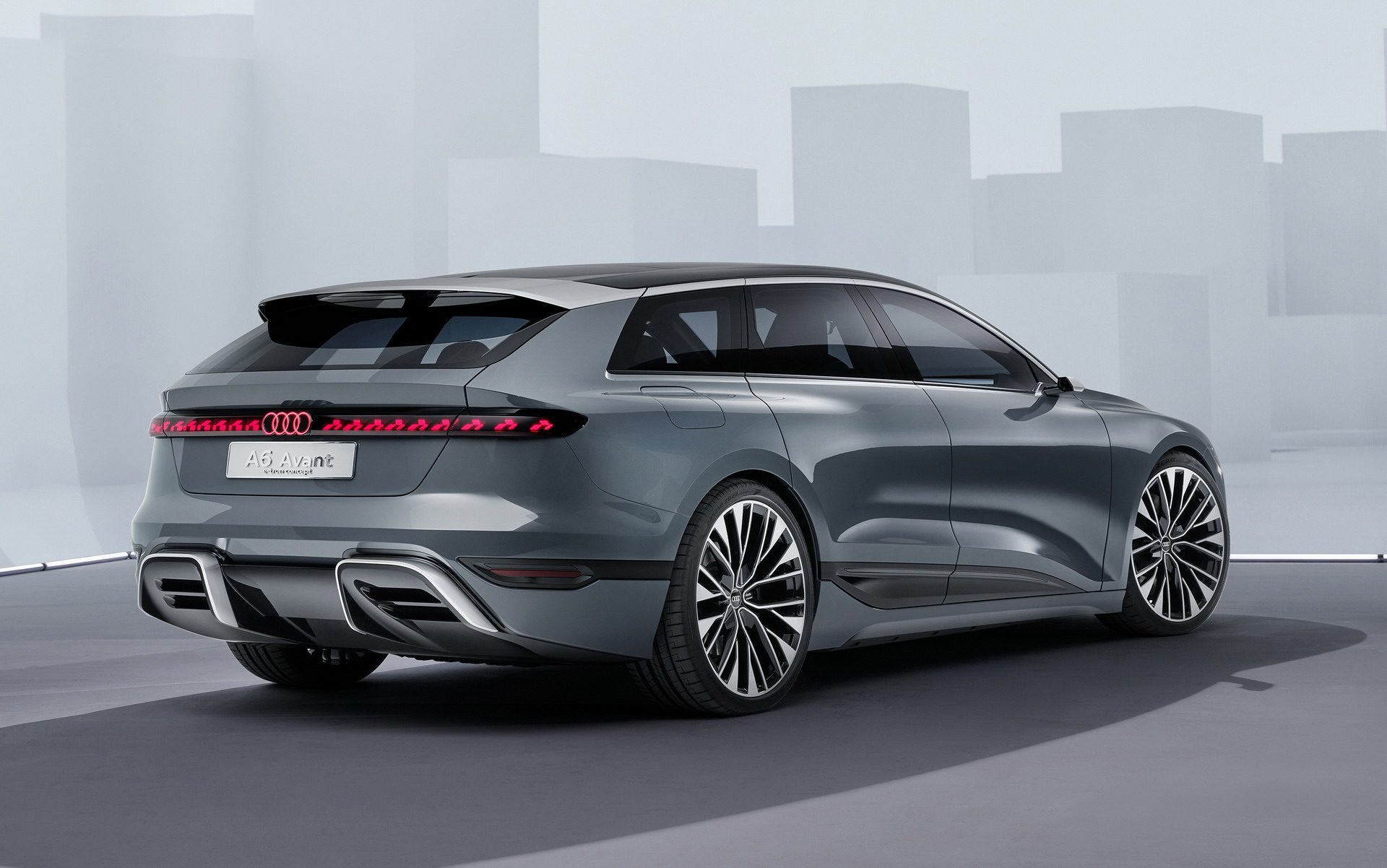 Download 2022 Audi A6 Avant e-tron Concept - Rear Three-Quarter HD Wallpaper 1920x1202 #33