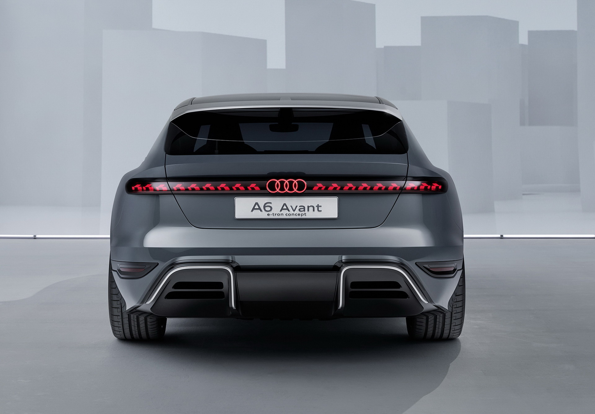 Download 2022 Audi A6 Avant e-tron Concept - Rear HD Wallpaper 1920x1336 #35