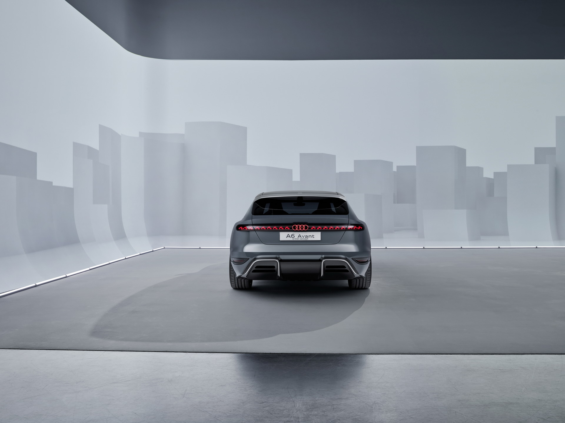 Download 2022 Audi A6 Avant e-tron Concept - Rear HD Wallpaper 1920x1440 #42