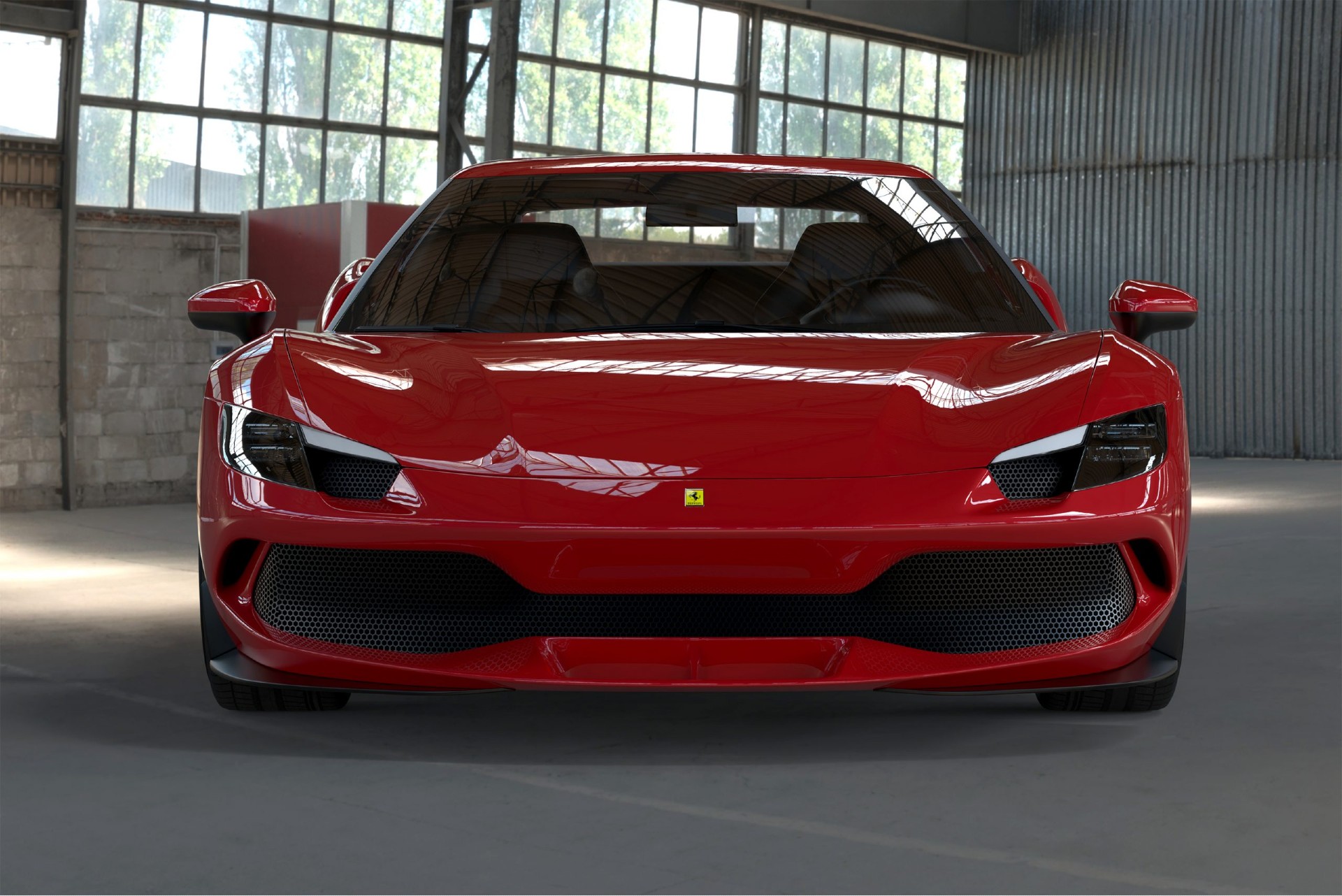 Download 2022 Ferrari 296 GTB Squalo by DMC - Front HD Wallpaper 1920x1282 #3