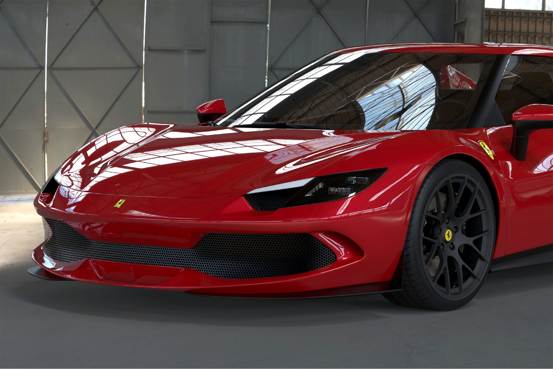 Download 2022 Ferrari 296 GTB Squalo by DMC - Front HD Wallpaper 1920x1282 #9