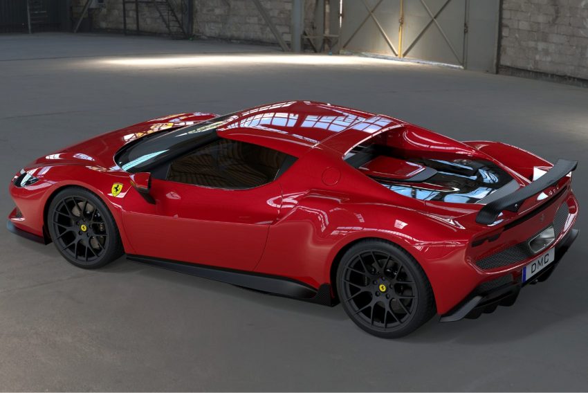 2022 Ferrari 296 GTB Squalo by DMC - Rear Three-Quarter Wallpaper 850x568 #4