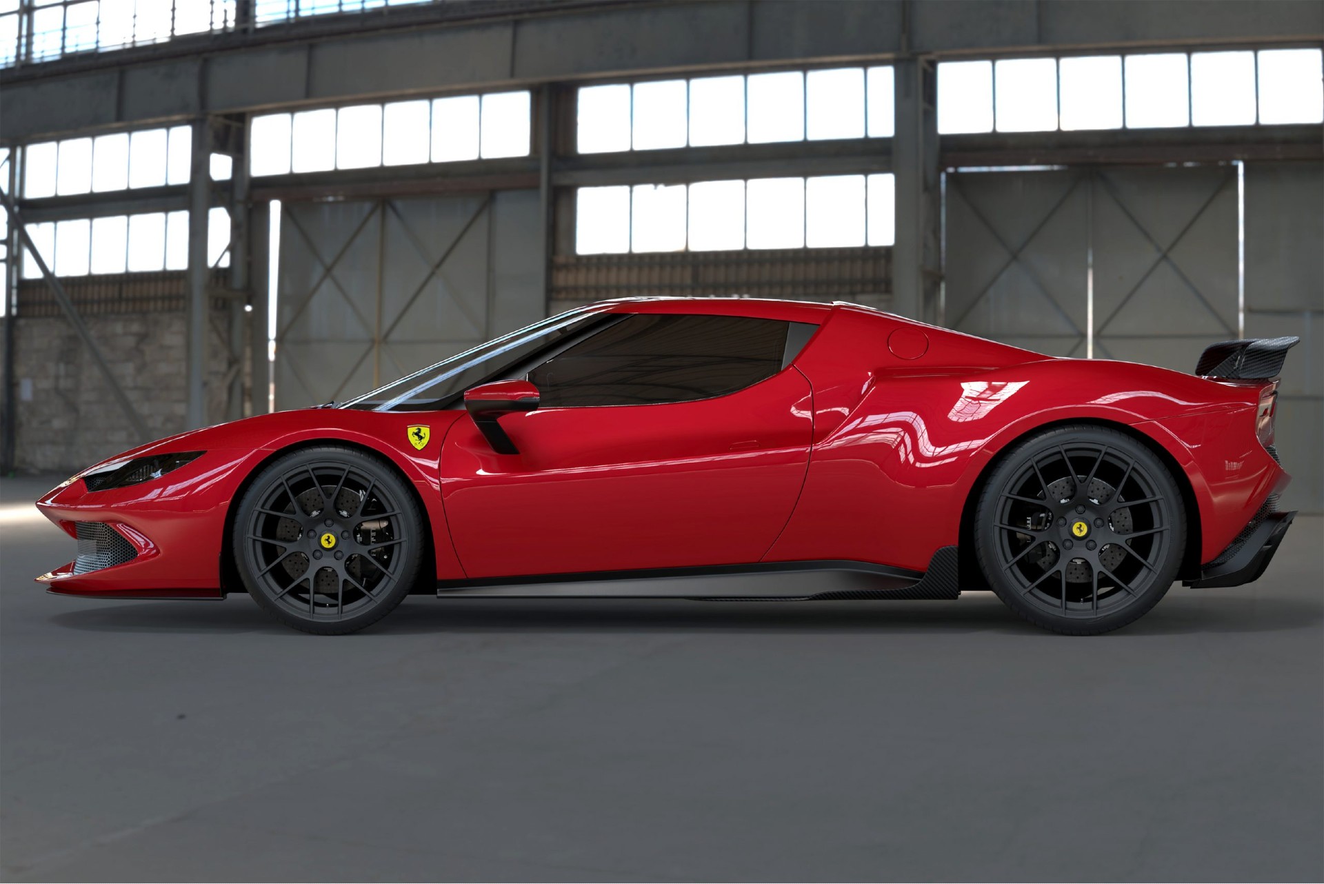 Download 2022 Ferrari 296 GTB Squalo by DMC - Side HD Wallpaper 1920x1282 #5