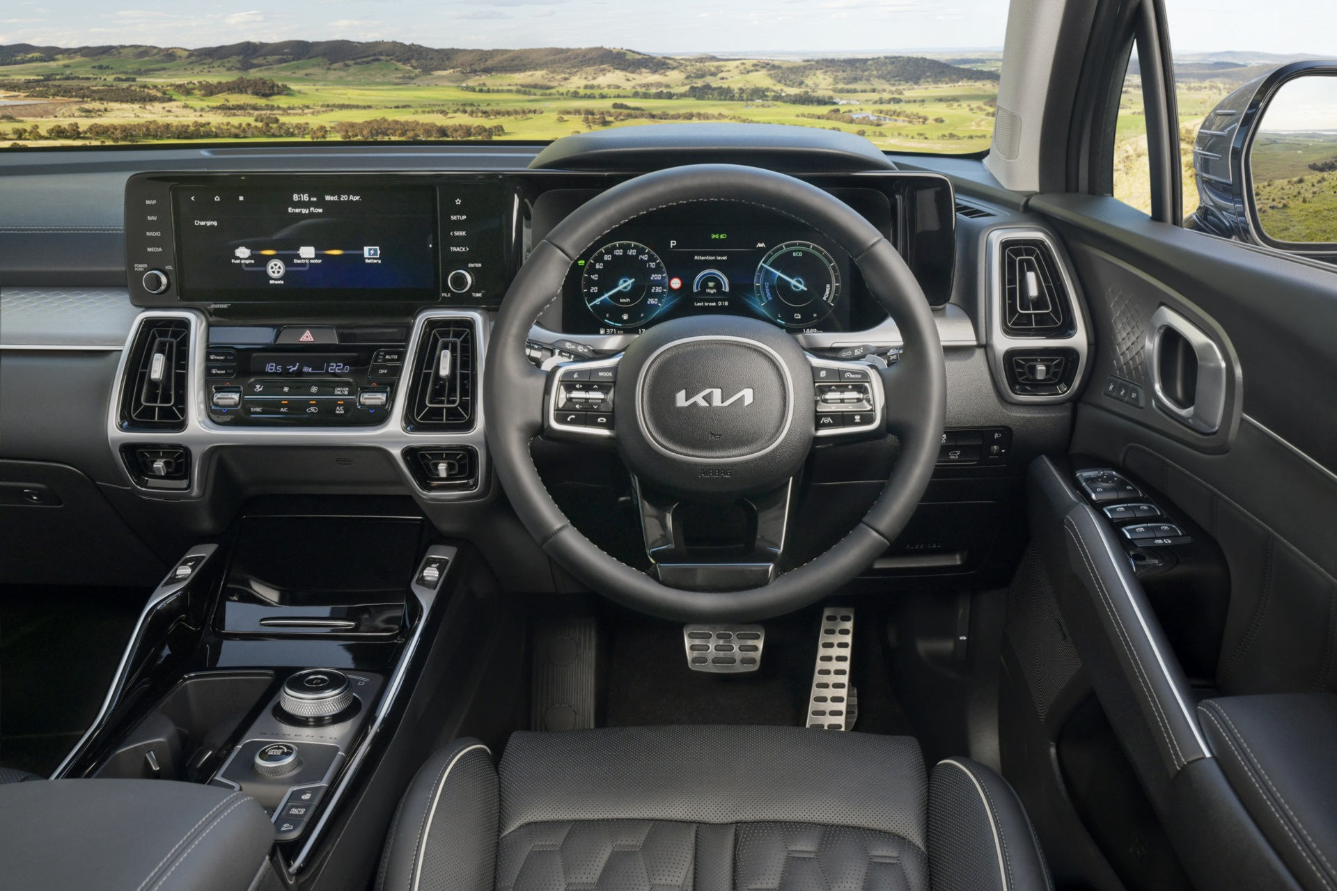 Download 2022 Kia Sorento Hybrid GT-Line - AU version - Interior HD Wallpaper 1920x1280 #14