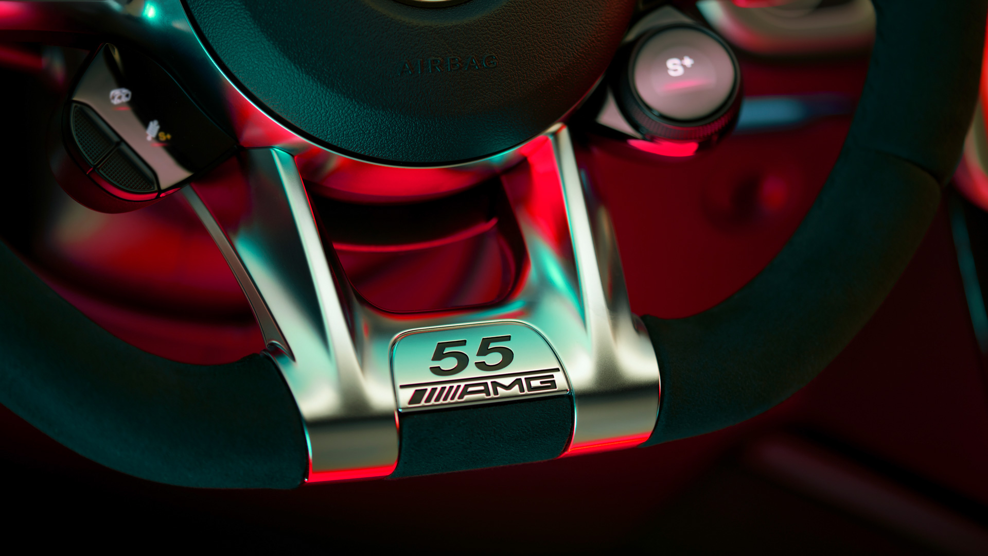 Download 2022 Mercedes-AMG G 63 Edition 55 - Interior, Steering Wheel HD Wallpaper 1920x1080 #7