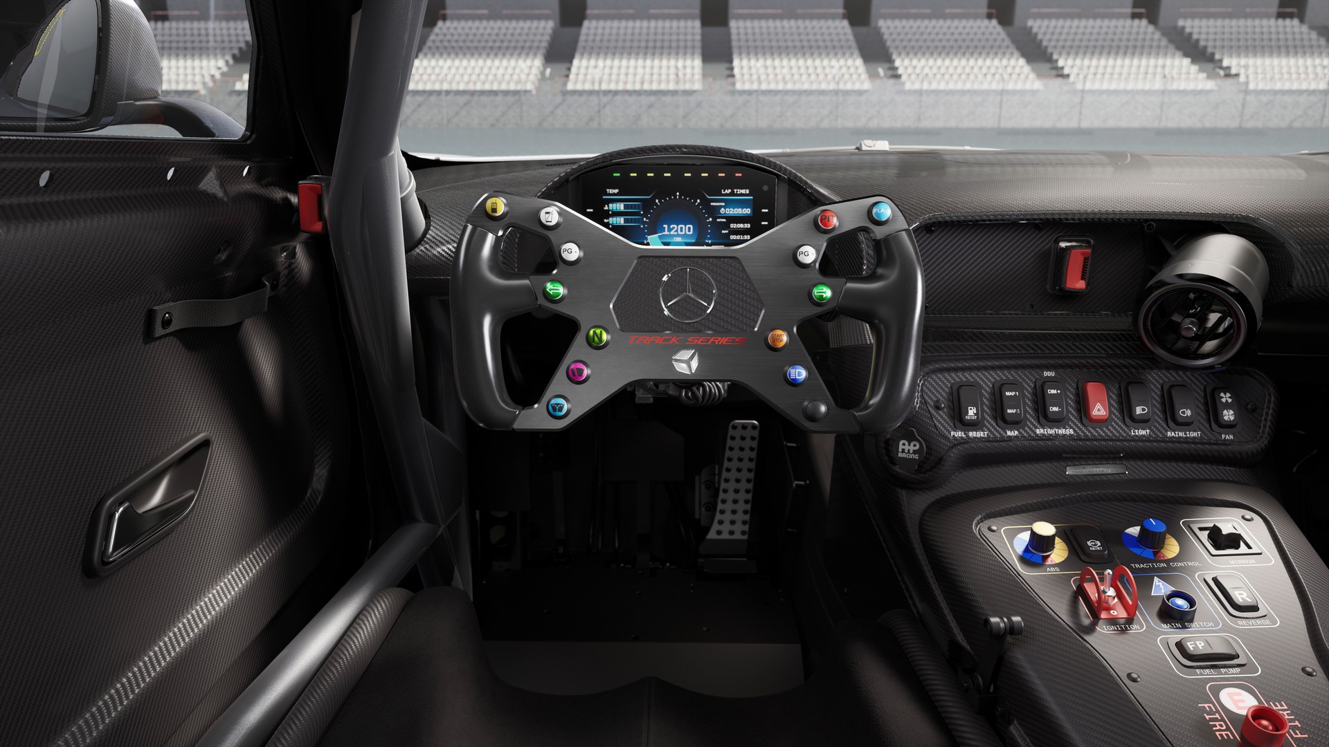 Download 2022 Mercedes-AMG GT Track Series - Interior, Cockpit HD Wallpaper 1920x1080 #13