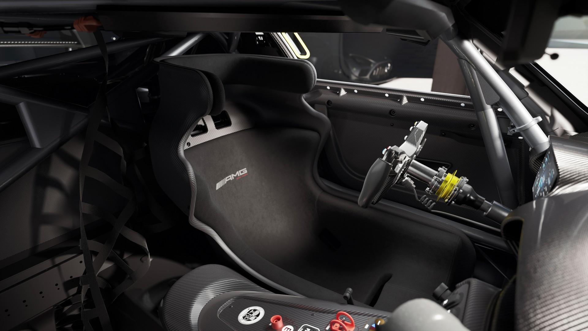Download 2022 Mercedes-AMG GT Track Series - Interior, Seats HD Wallpaper 1920x1080 #17